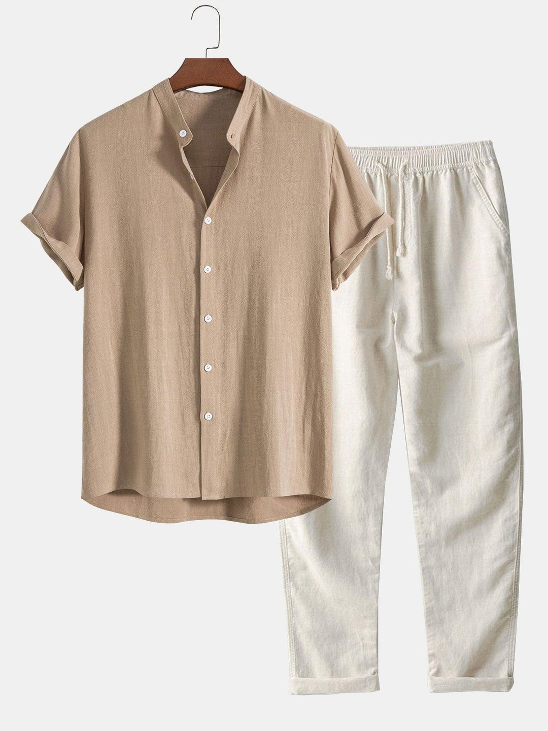 Aguero | Linen Polo & Trouser Set