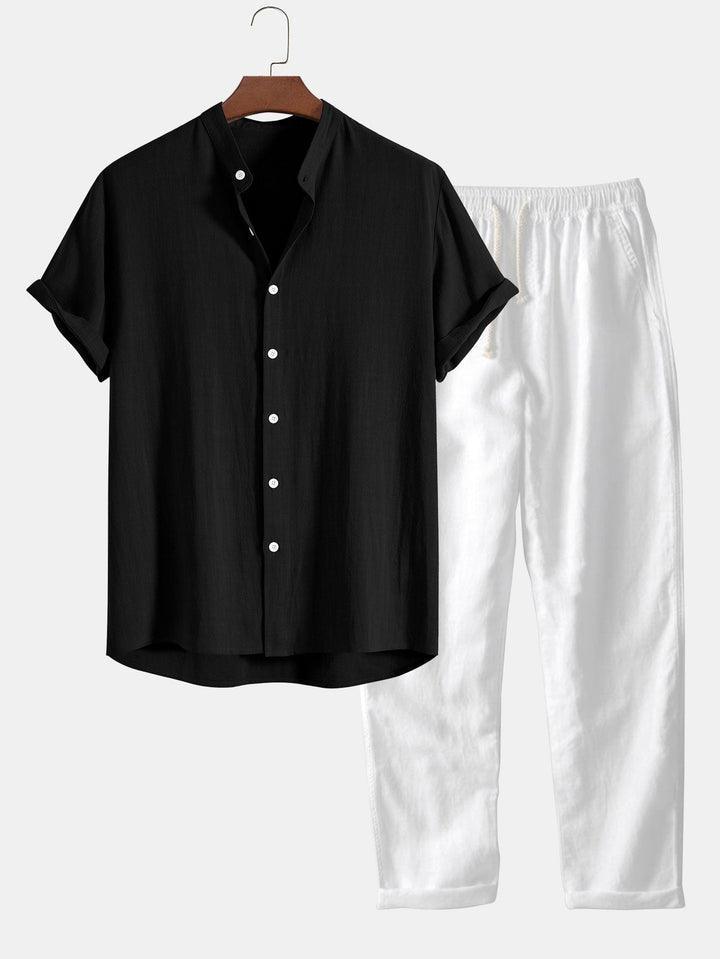 Aguero | Linen Polo & Trouser Set