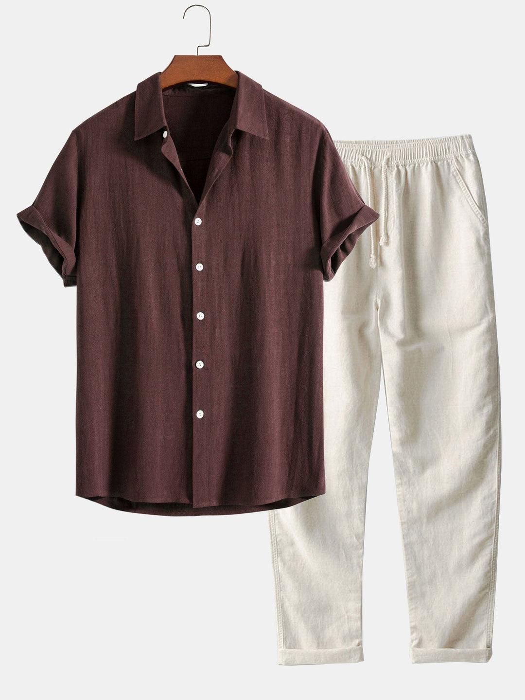 Aguero | Linen Polo & Trouser Set
