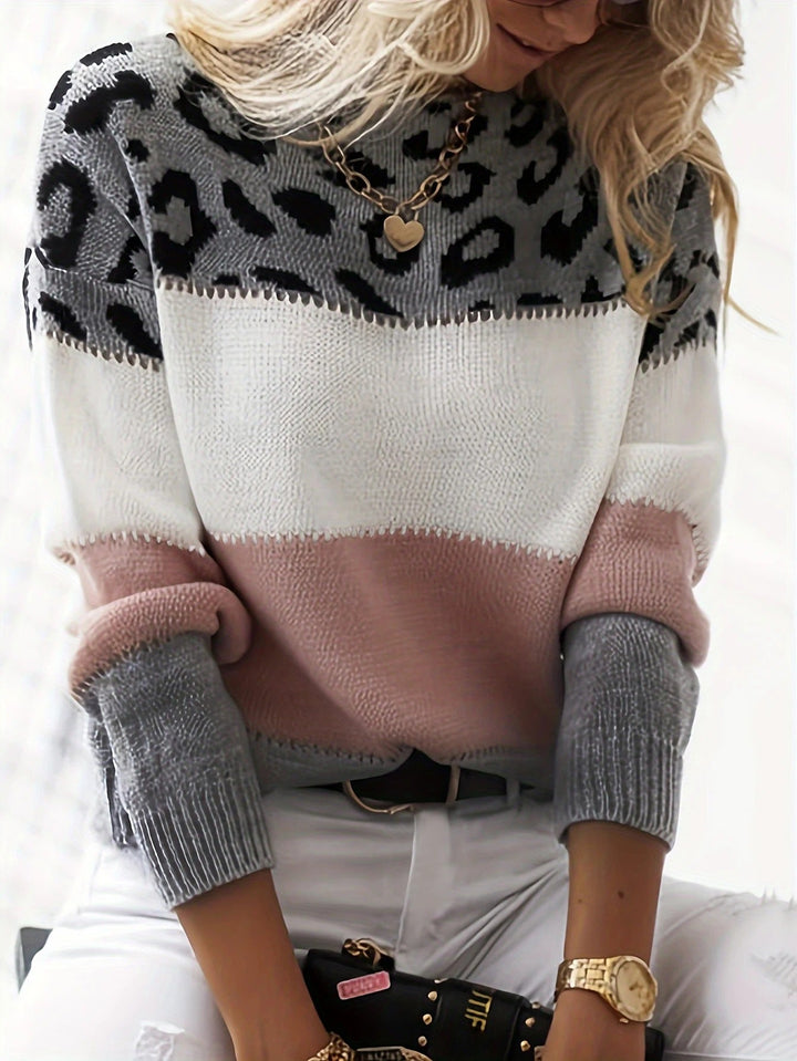 Kaity - Stylish Leopard Sweater