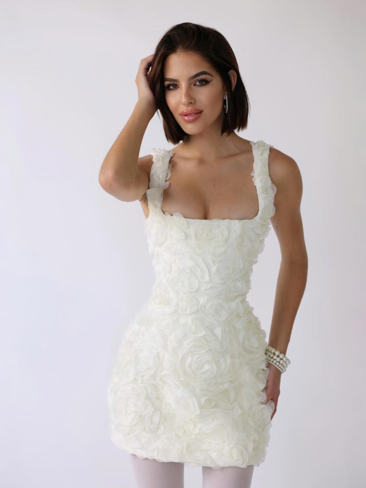 Rosalyn - Fitted Floral Mini Dress