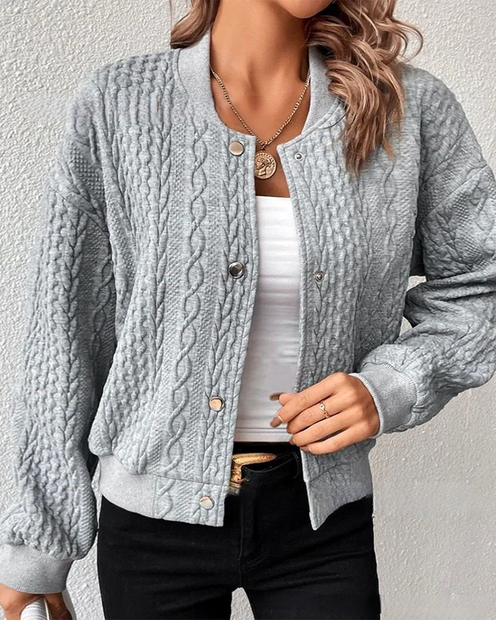 Elana - Casual Buttoned Sweater