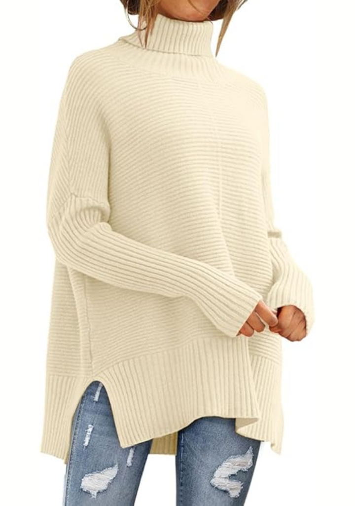 Elisse - Casual Turtleneck Pullover