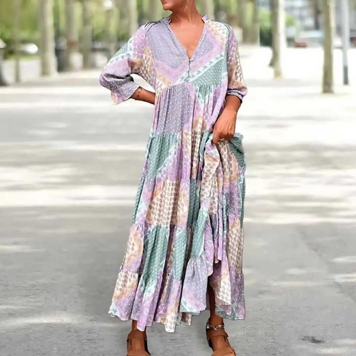 Nadine - Elegant Printed Dress