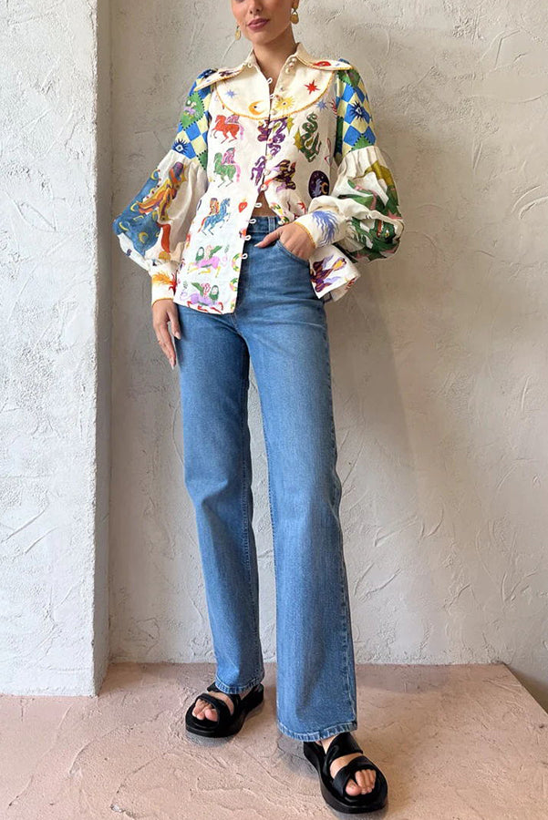 Love Balloon Sleeve Shirt