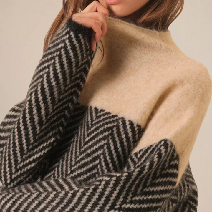 Zaria - Luxe Chevron Sweater