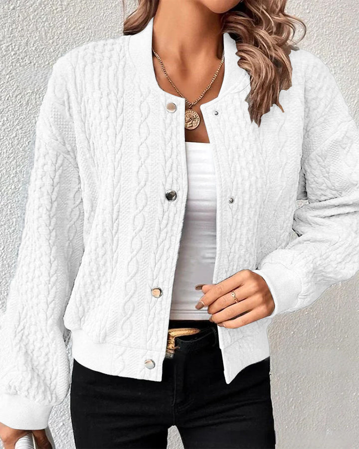 Elana - Casual Buttoned Sweater