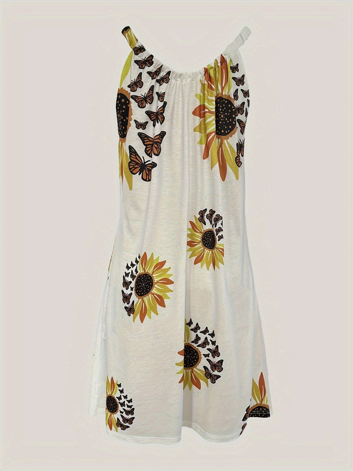 Evelyn - Chic Sunflower Dress