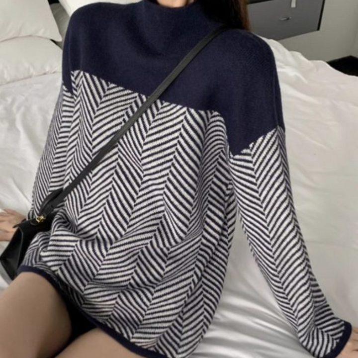 Zaria - Luxe Chevron Sweater