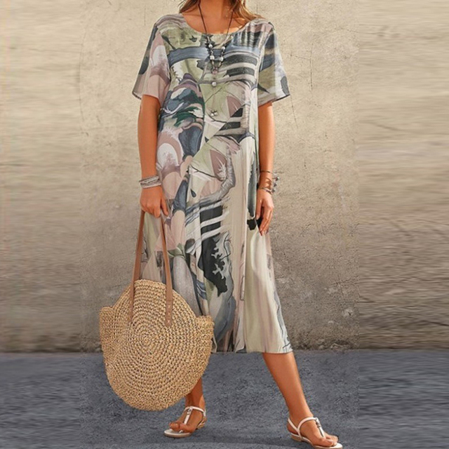 Abigail - Comfy Printed Dress