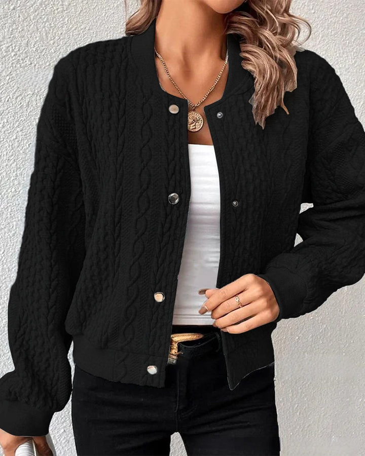 Elana - Casual Buttoned Sweater