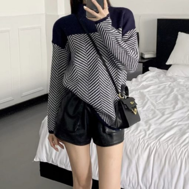 Zaria - Luxe Chevron Sweater