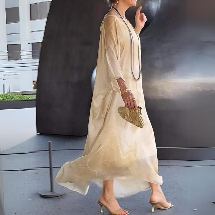 Laura - Charming Silk Chiffon Dress