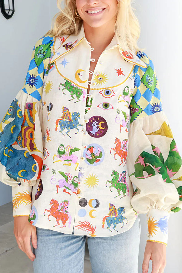 Love Balloon Sleeve Shirt