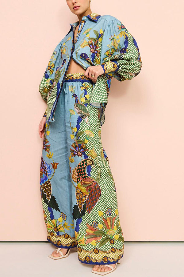 Heaven Bird Balloon Sleeve Shirt