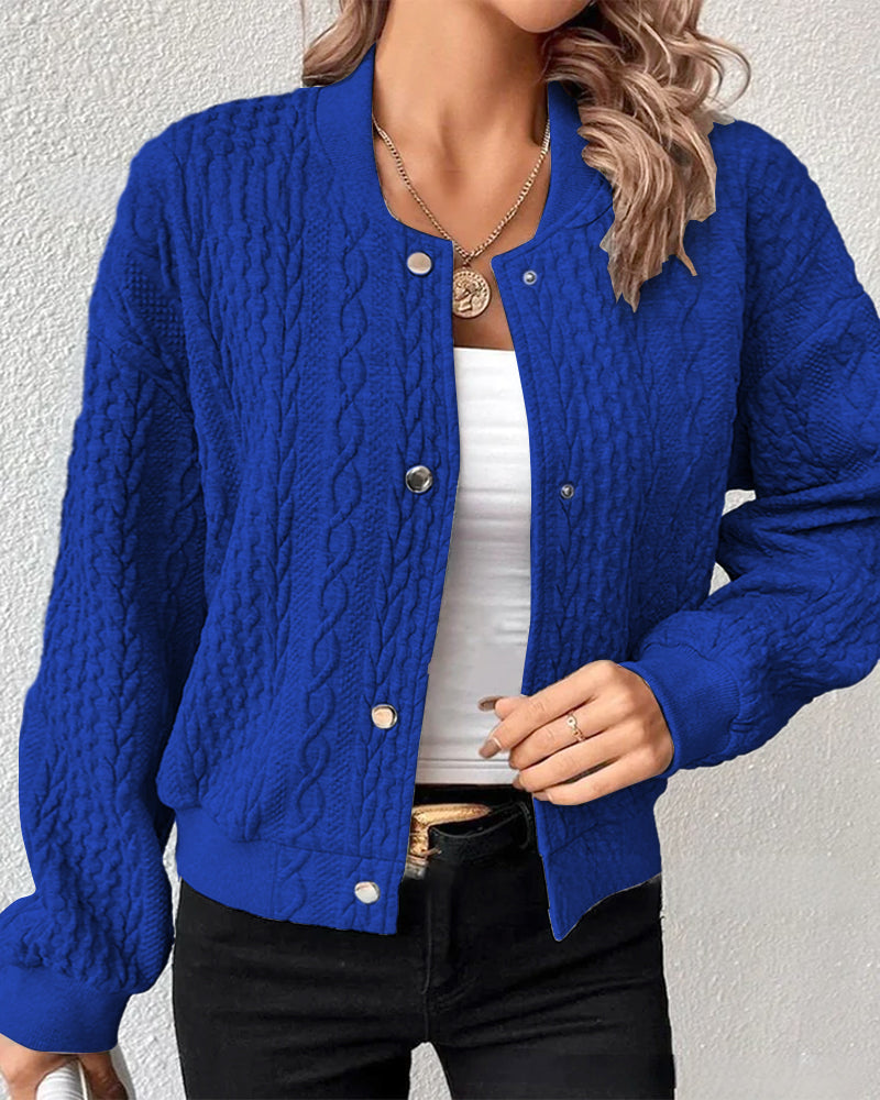 Elana - Casual Buttoned Sweater