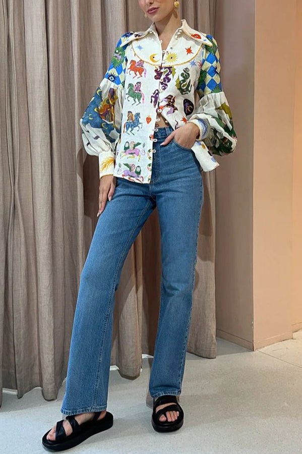 Love Balloon Sleeve Shirt
