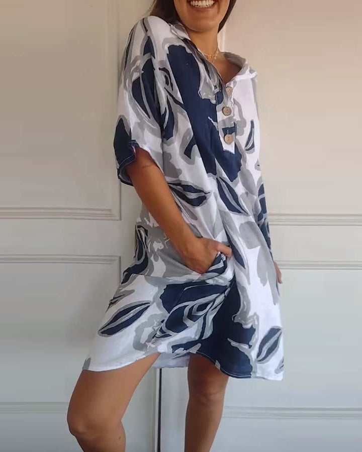 Clementine - Floral Shirt Dress
