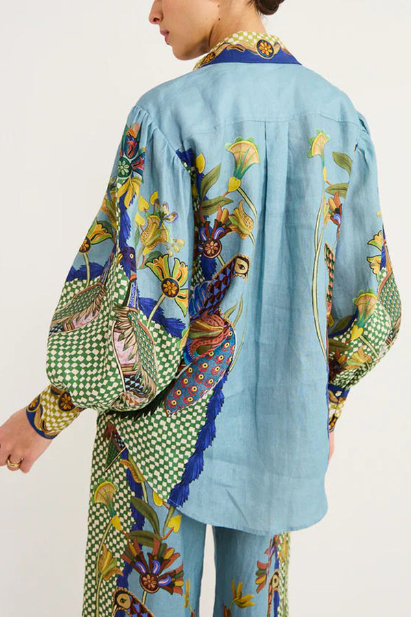 Heaven Bird Balloon Sleeve Shirt