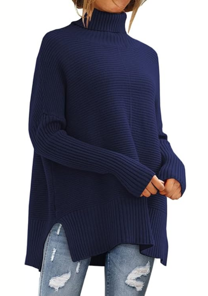 Elisse - Casual Turtleneck Pullover