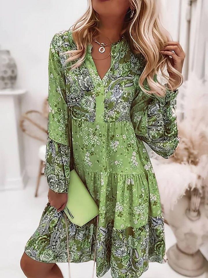 Ashley - Printed Boho Dress
