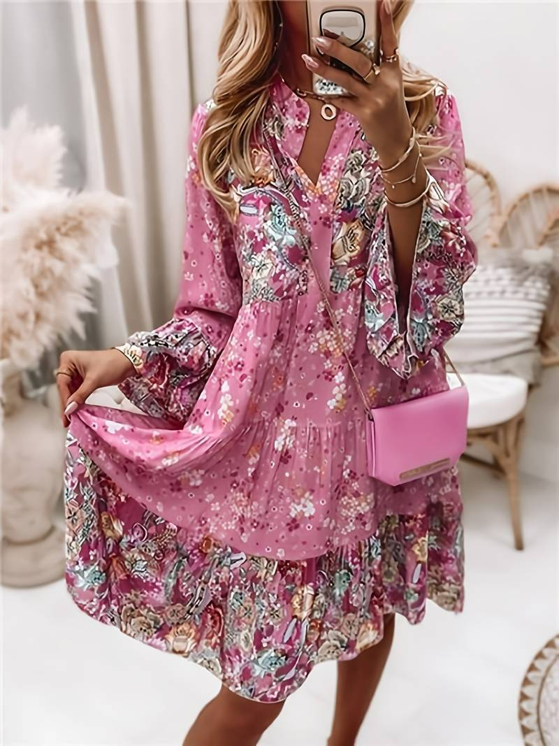 Ashley - Printed Boho Dress