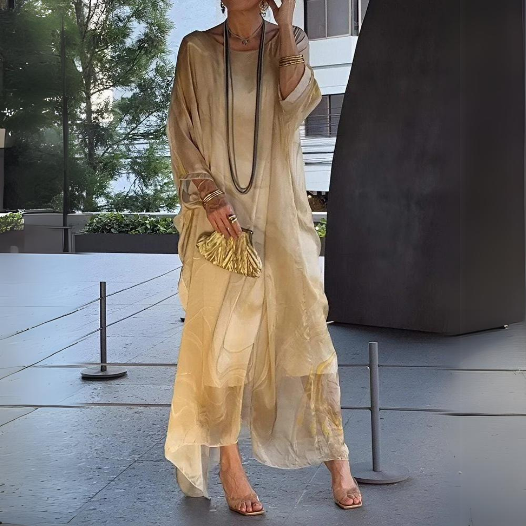 Laura - Charming Silk Chiffon Dress