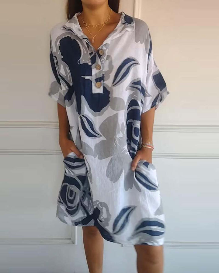 Clementine - Floral Shirt Dress