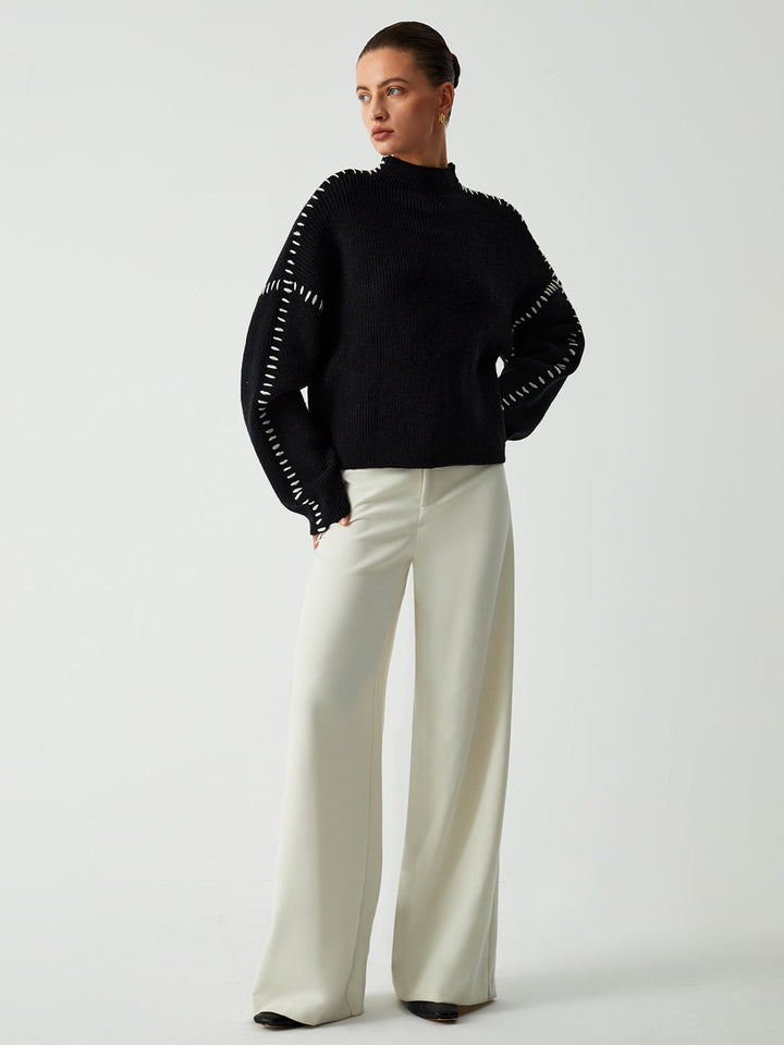 Alexiah - Chic Stitch-Detail Sweater