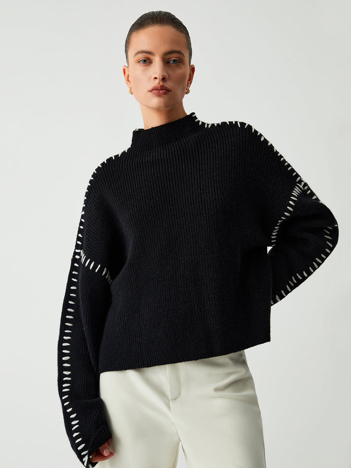 Alexiah - Chic Stitch-Detail Sweater