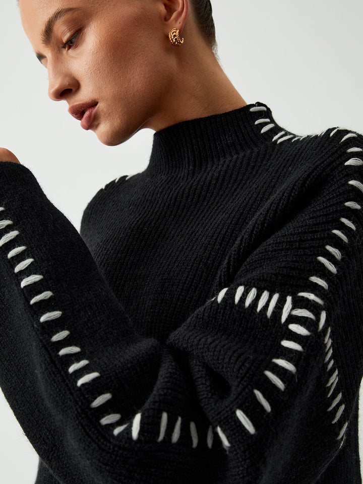 Alexiah - Chic Stitch-Detail Sweater