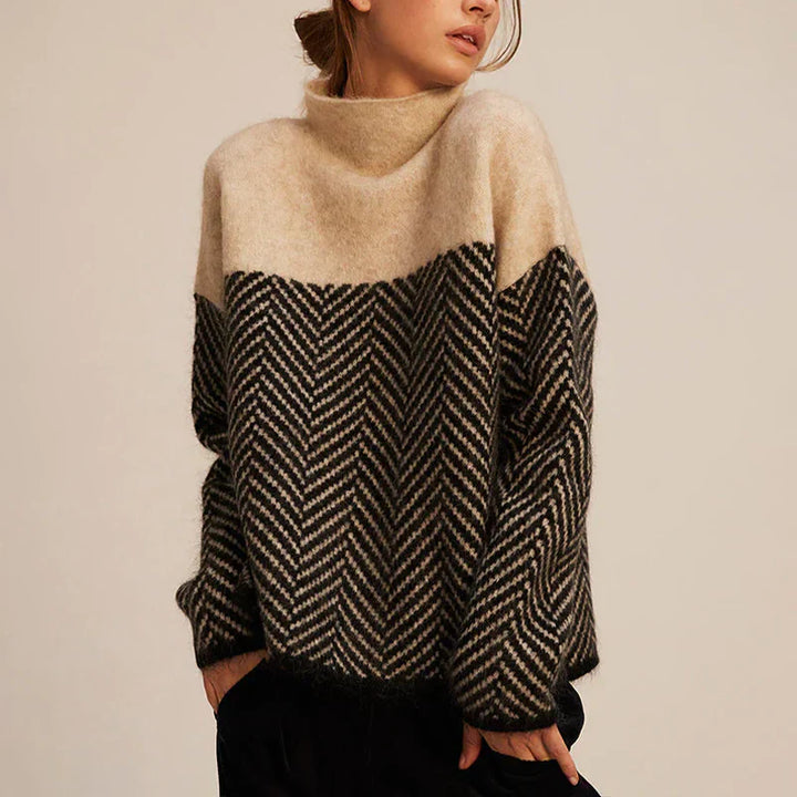 Zaria - Luxe Chevron Sweater