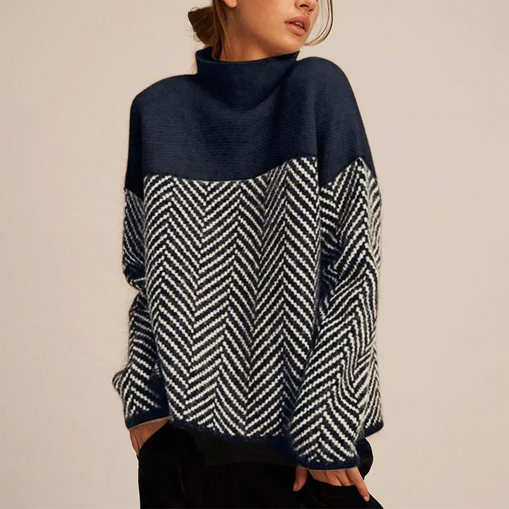 Zaria - Luxe Chevron Sweater