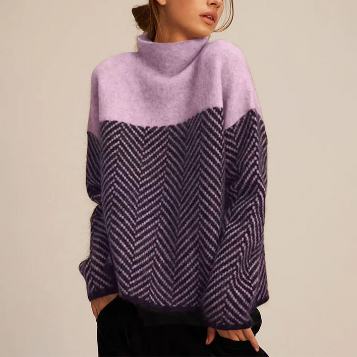 Zaria - Luxe Chevron Sweater