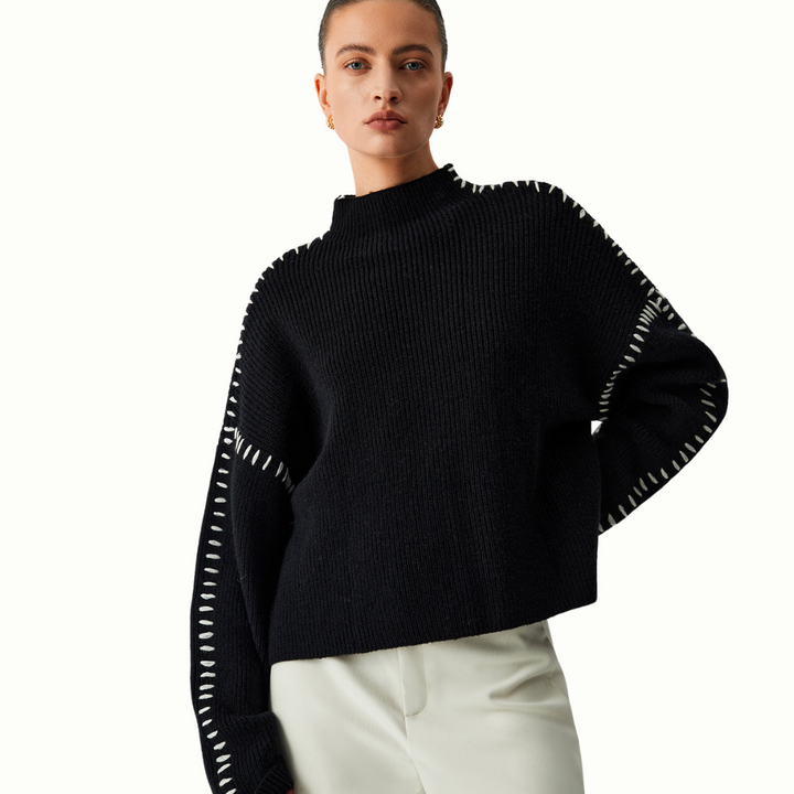 Alexiah - Chic Stitch-Detail Sweater
