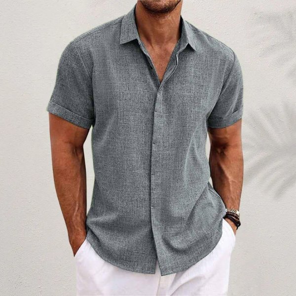 Linen Short-Sleeved Shirt