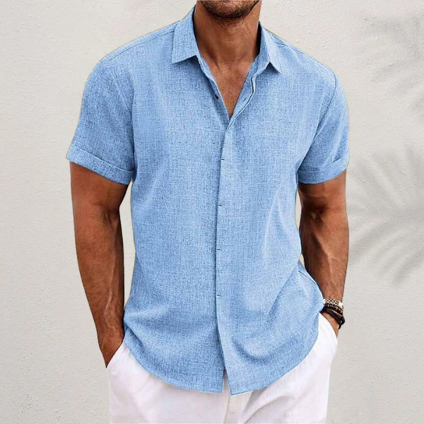 Linen Short-Sleeved Shirt