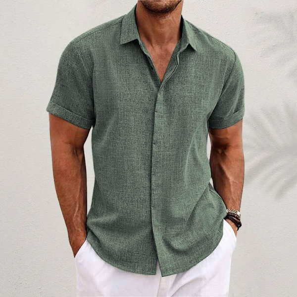 Linen Short-Sleeved Shirt