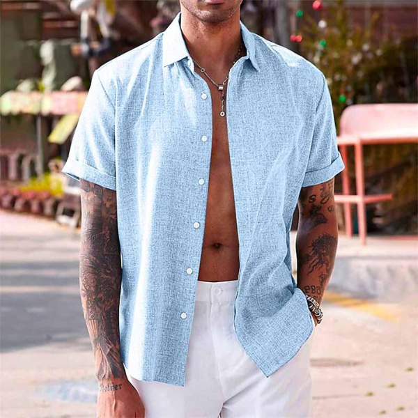 Linen Short-Sleeved Shirt