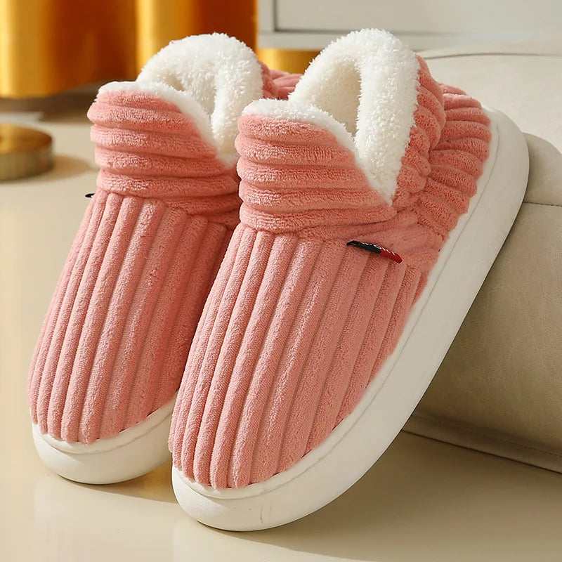 Evshine soft winter slippers – cozy plush for women & warm cotton comfort