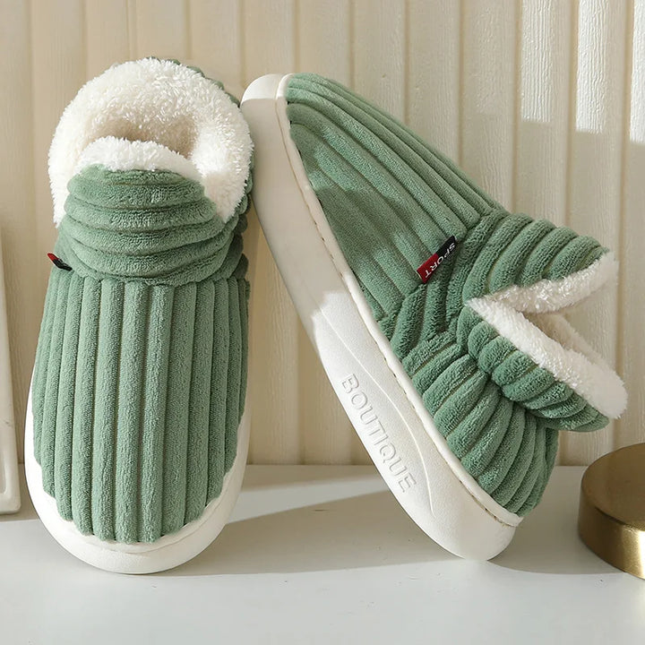 Evshine soft winter slippers – cozy plush for women & warm cotton comfort