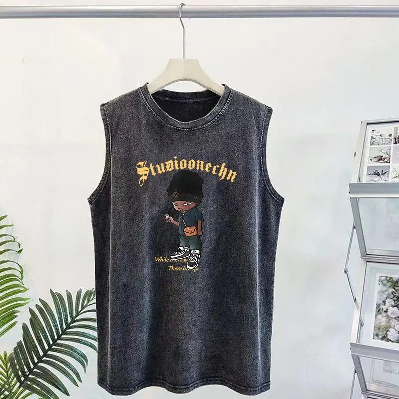 American Washed Old Vest