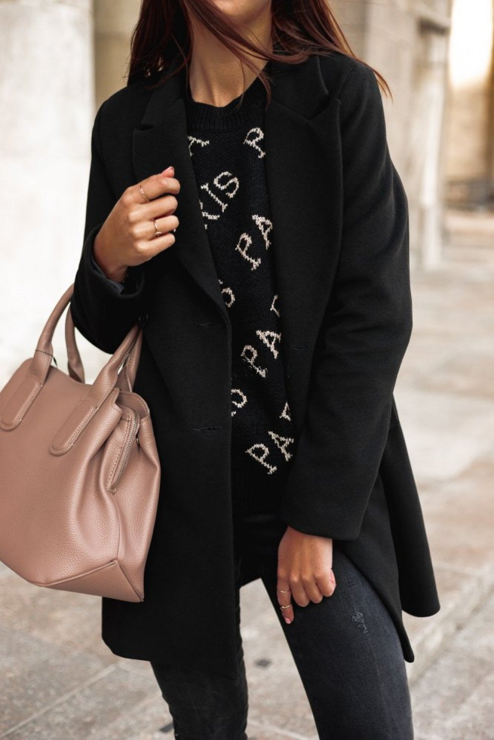 Elianna - Classic Double-Breasted Coat