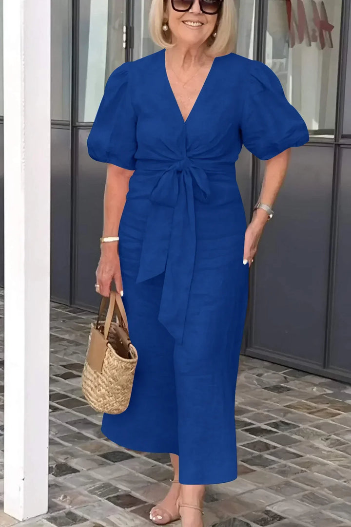 Shayla - Elegant V-Neck Dress