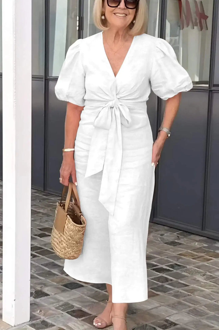 Shayla - Elegant V-Neck Dress