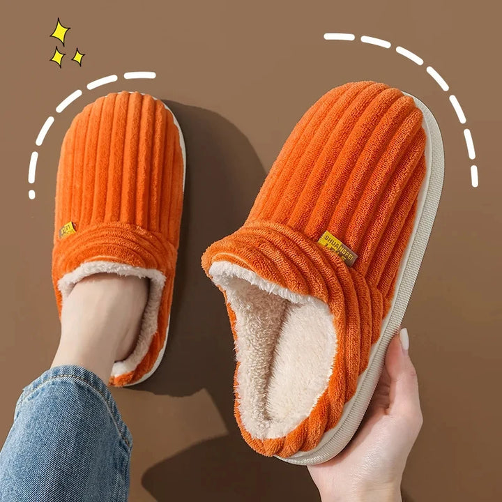 Evshine soft winter slippers – cozy plush for women & warm cotton comfort