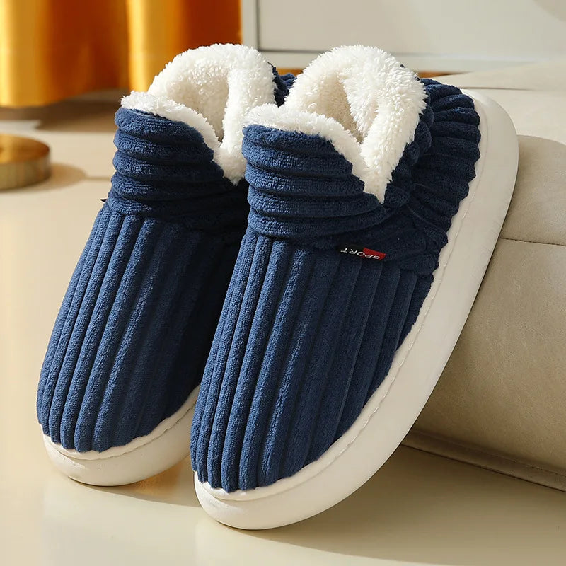 Evshine soft winter slippers – cozy plush for women & warm cotton comfort