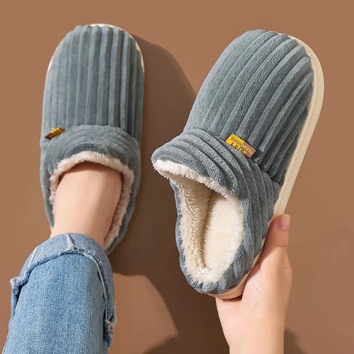 Evshine soft winter slippers – cozy plush for women & warm cotton comfort