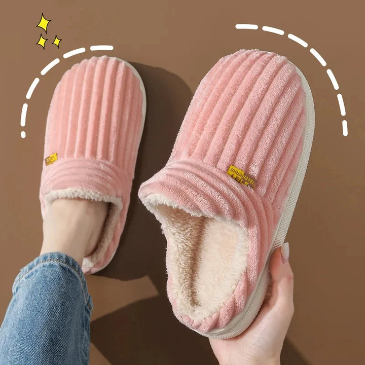 Evshine soft winter slippers – cozy plush for women & warm cotton comfort