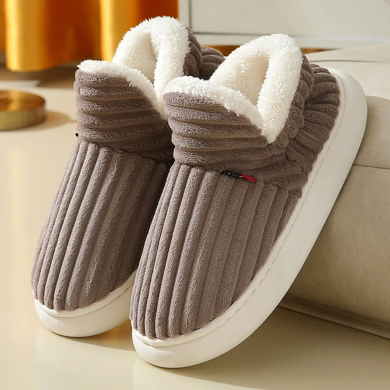 Evshine soft winter slippers – cozy plush for women & warm cotton comfort